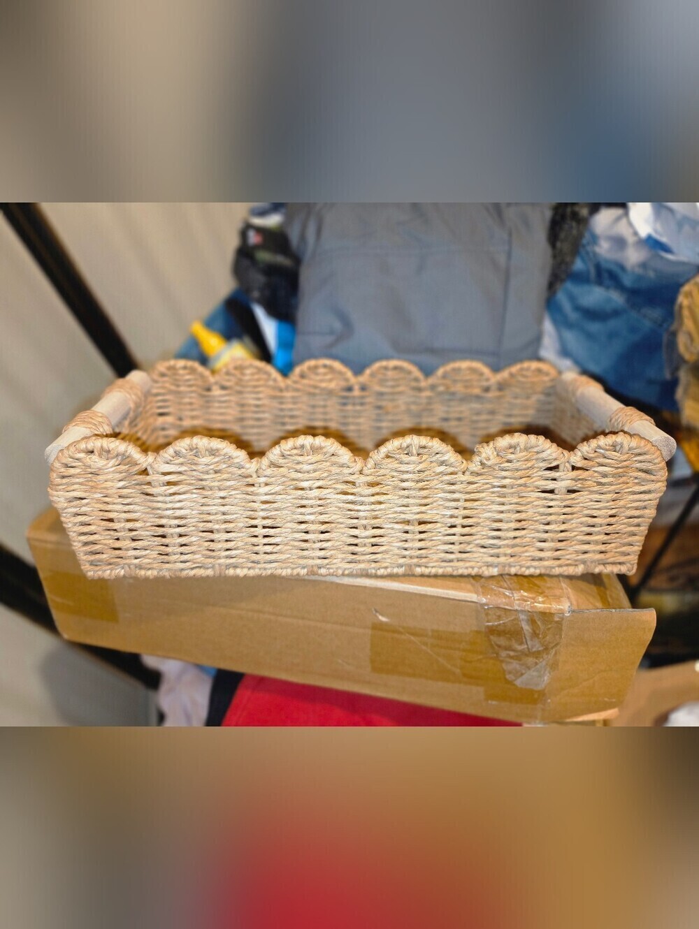 Basket with handles 15x3